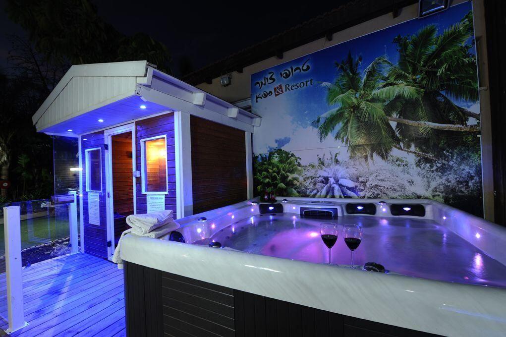 גלריה חיצונית - טרופי צימר ספא - 5 בקתות עץ בשזור - דירות VIP 113510