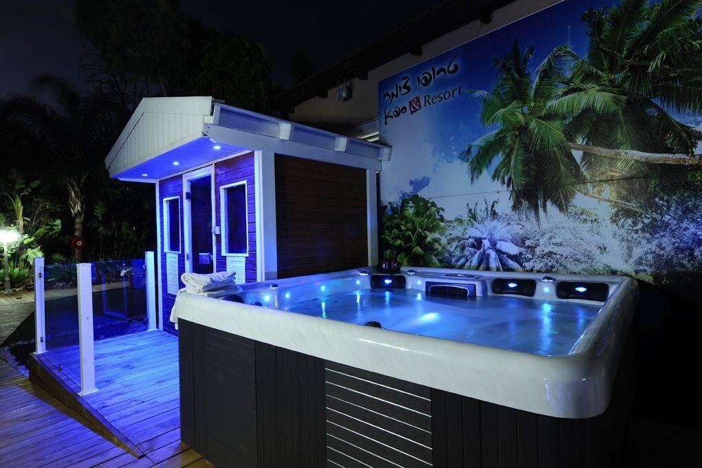 גלריה חיצונית - טרופי צימר ספא - 5 בקתות עץ בשזור - דירות VIP 113512